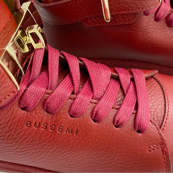 NWT: BUSCEMI Alce Dark Red Maroon Sneakers Men EU 40 (US 7) - Picture 11 of 11